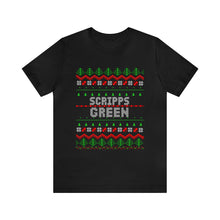 Load image into Gallery viewer, Scripps Green Christmas Sweater Tee 🎄
