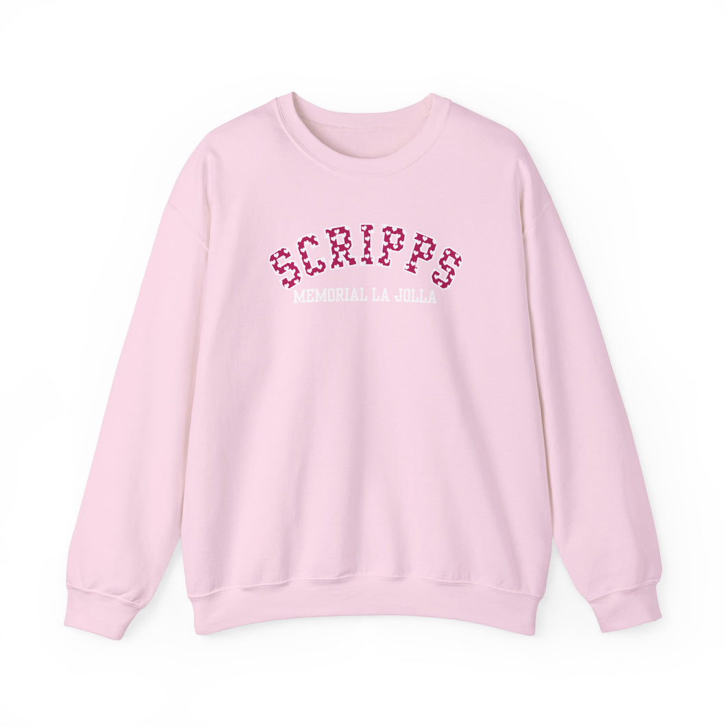 Scripps Memorial La Jolla Valentine ❤️ Crewneck Sweatshirt