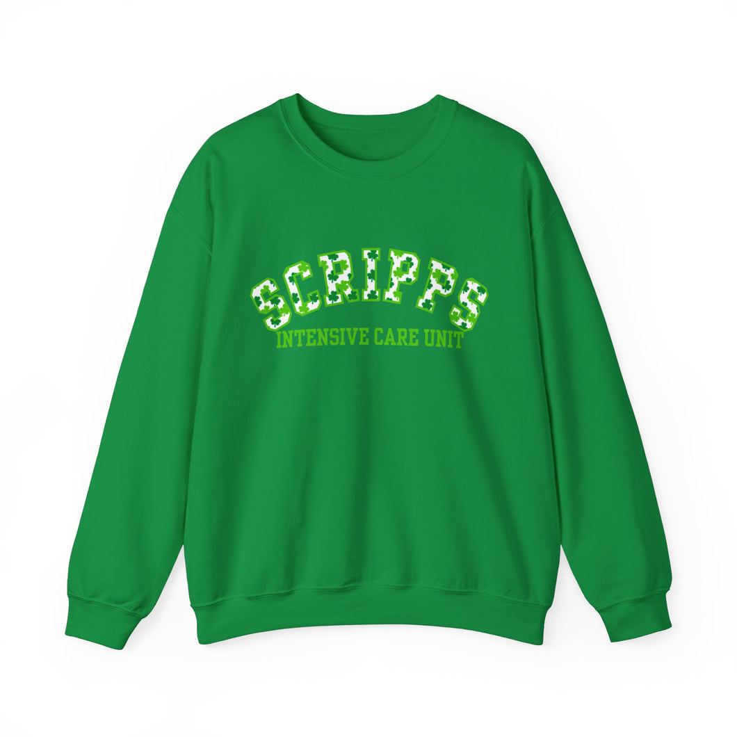 Scripps Intensive Care Unit 🍀 St. Patrick’s Day Crewneck Sweatshirt