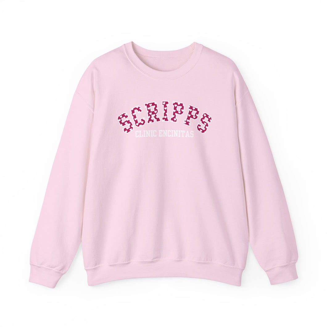 Scripps Clinic Encinitas Valentine ❤️ Crewneck Sweatshirt