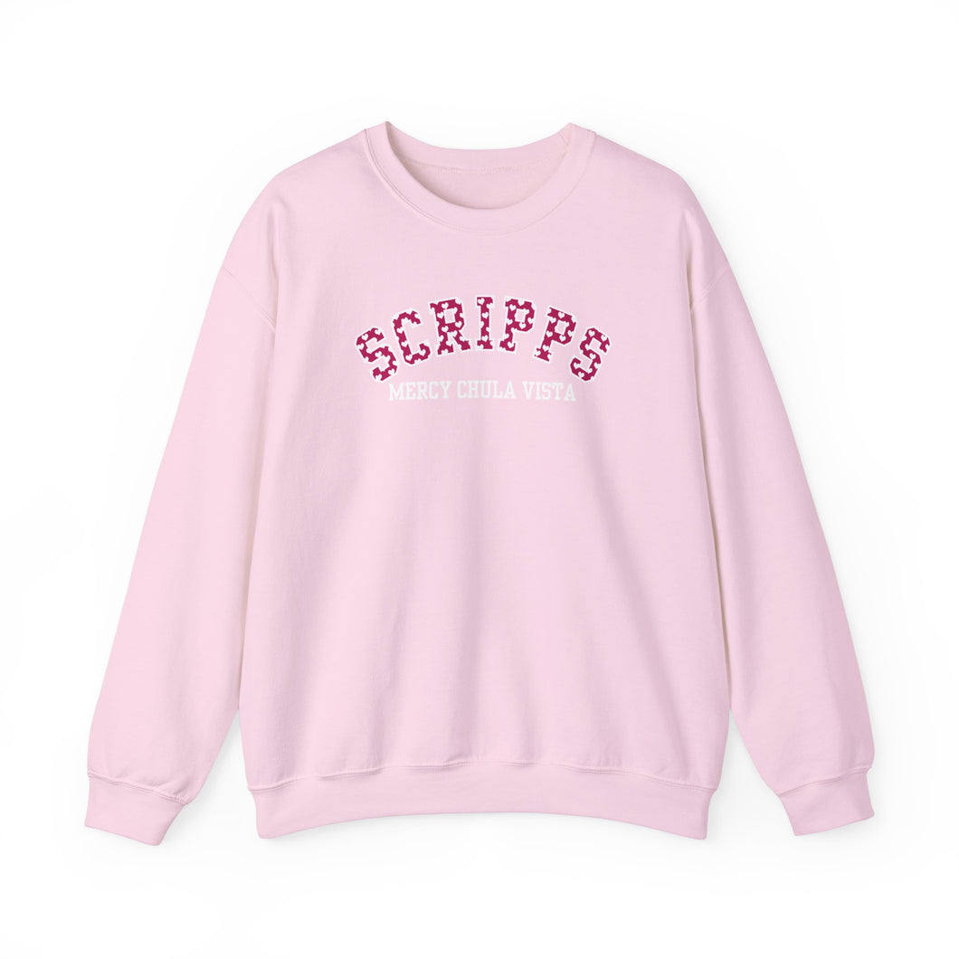 Scripps Mercy Chula Vista Valentine ❤️ Crewneck Sweatshirt