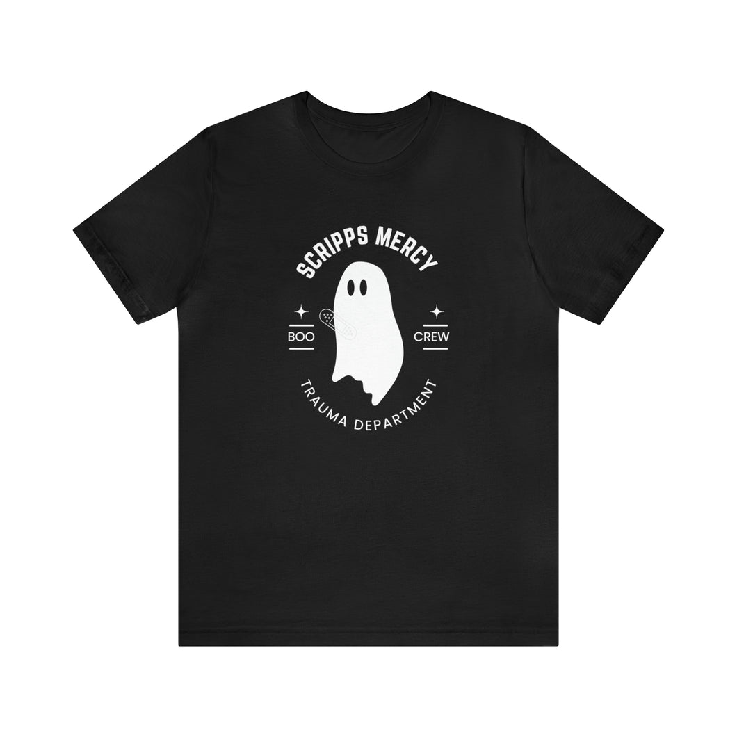Mercy San Diego Trauma Department Boo 👻 Crew Tee